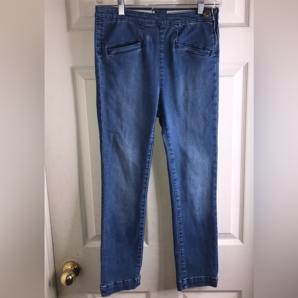 Pilcro and the Letter Press High Rise Denim Legging Jeans